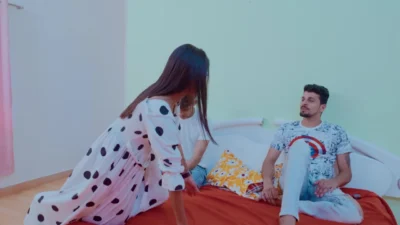 Indian porn star Sanjana gang bang video 7inch huge cock Raj and New bodybuilder boy hardcore fuck